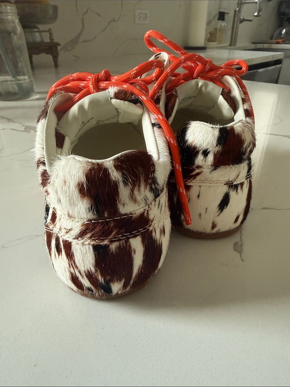 Steve Madden Cow Print Sneakers - Picture 4 of 8